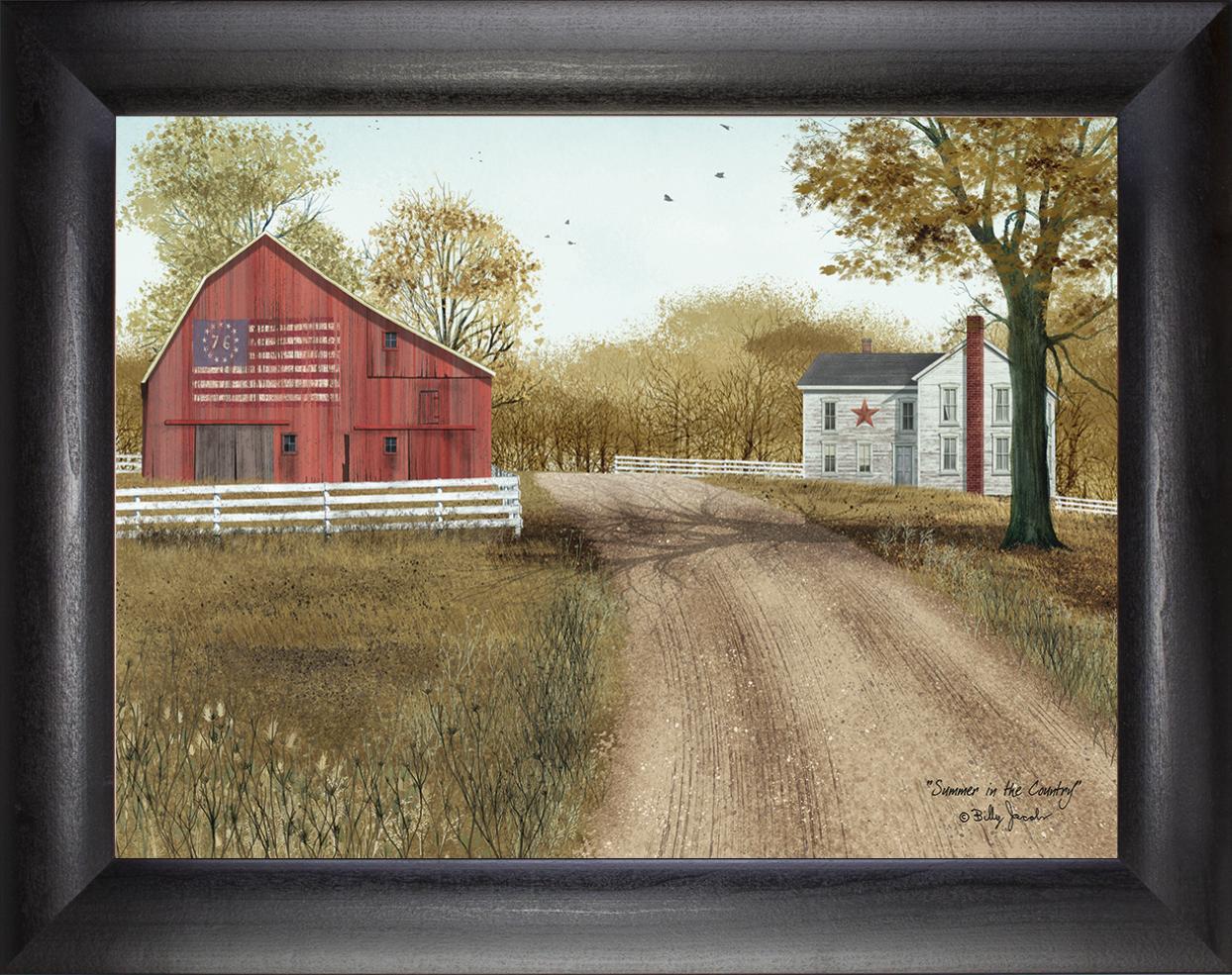 Framed Art, 8x10, SUMMER IN THE COUNTRY