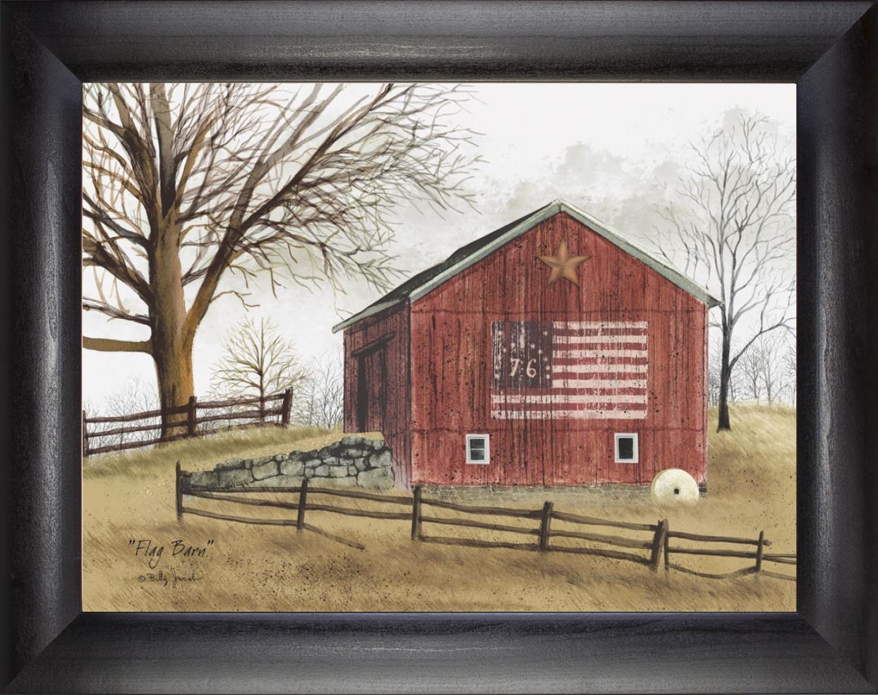Framed Art, FLAG BARN