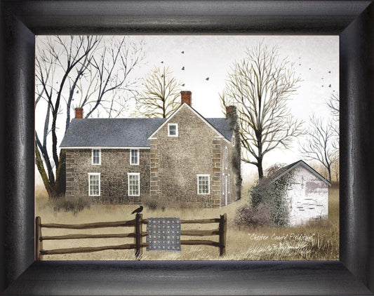 Framed Art, 12x16, CHESTER COUNTY FIELDSTONE