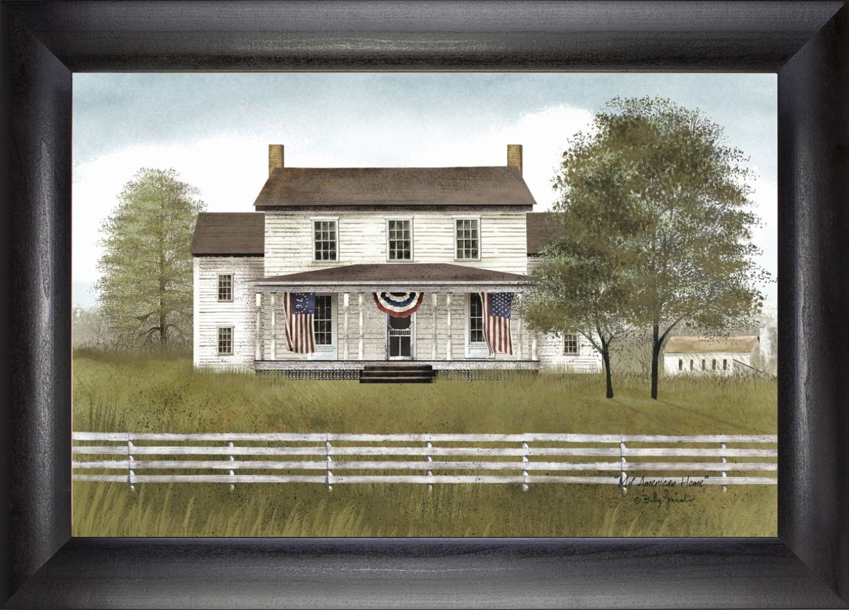 Framed Art, 12x18, MY AMERICAN HOME