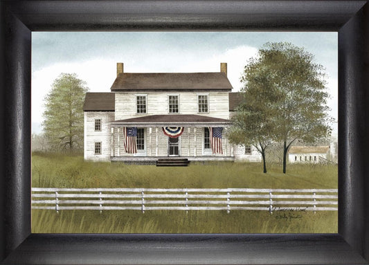 Framed Art, 12x18, MY AMERICAN HOME