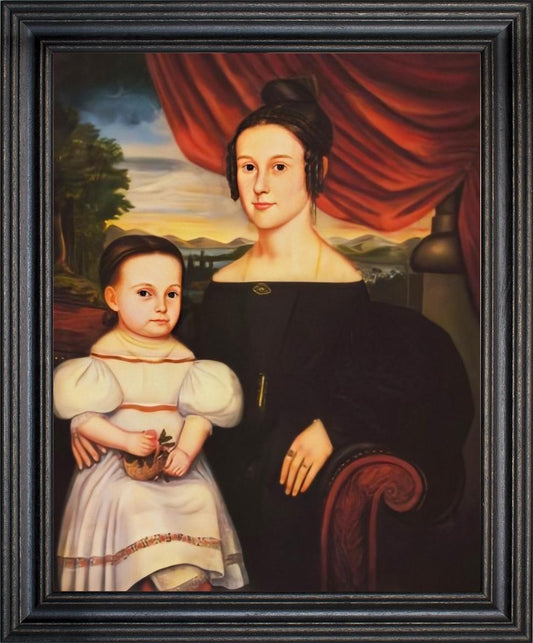 Framed Art, 16x20, MRS. MINER & DAUGHTER