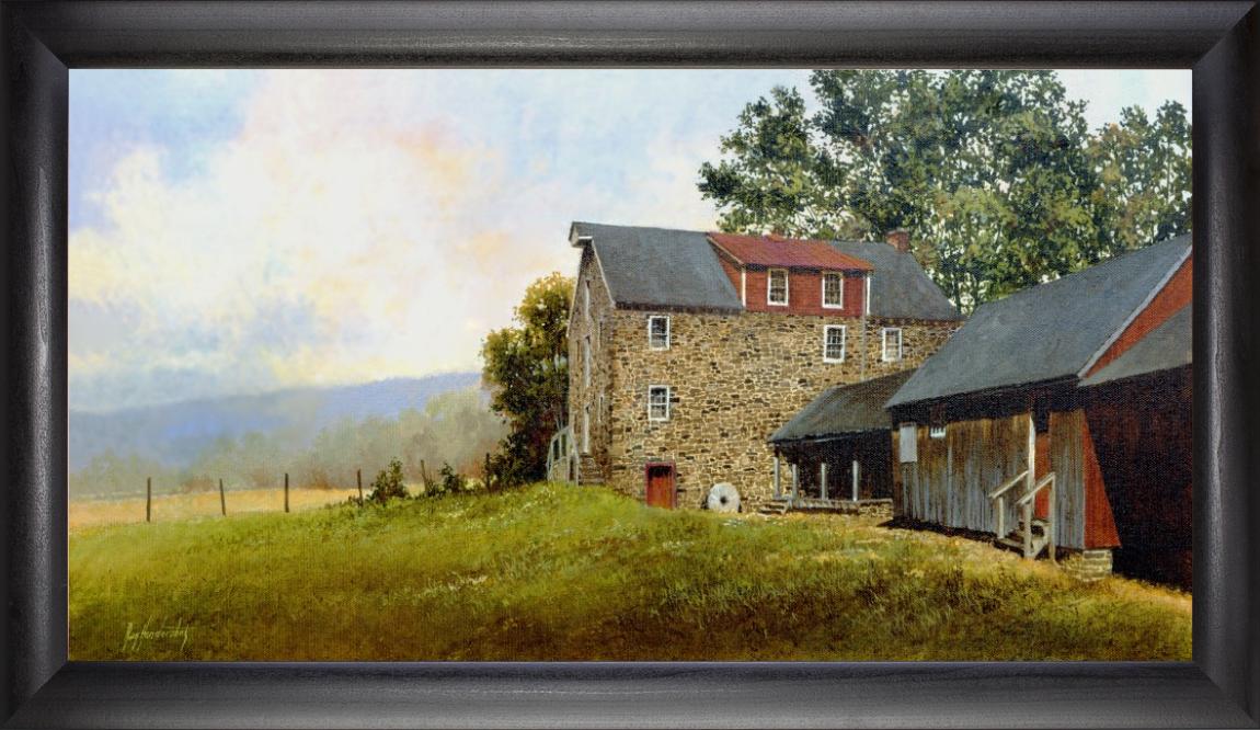 Framed Art, 16x30, GRIST MILL