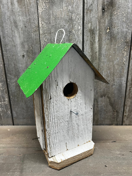 Birdhouse, Reclaimed, 10" GREEN ROOF