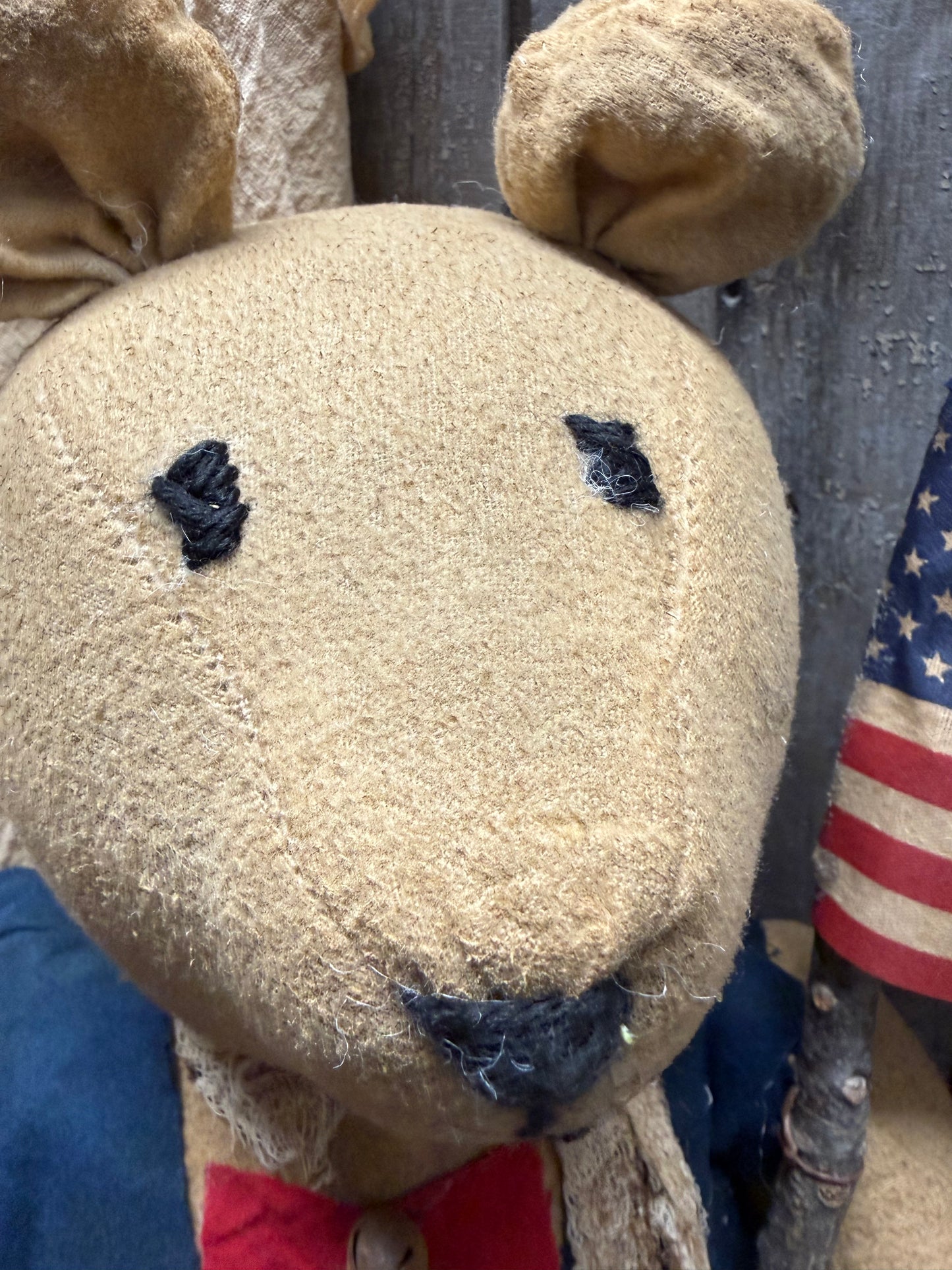 THEODORE, 15”, Bear w/ Flag