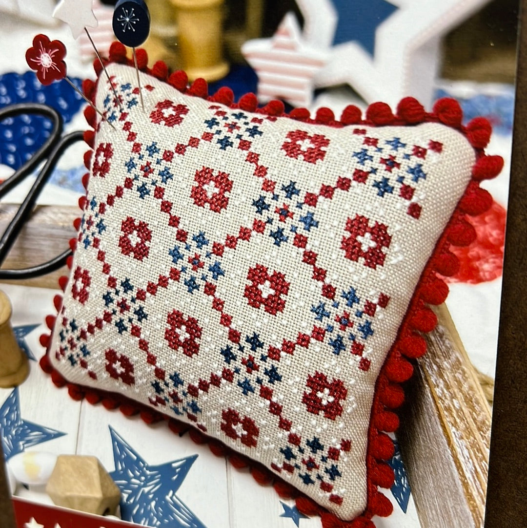 Pattern, CS, RED WHITE & BLUE QUILT