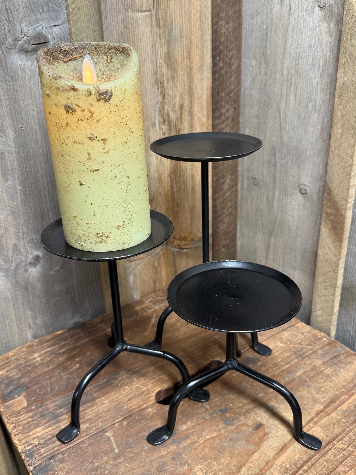 Pillar Stand, Set/3, AMISH MADE