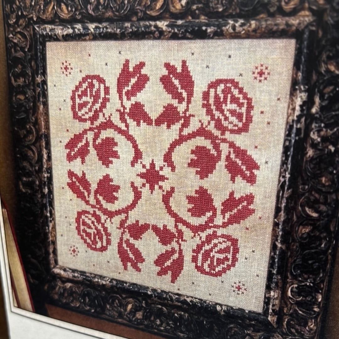 Pattern, CS, Red Haven #5, ROSE COVERLET