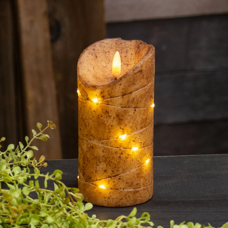 Wrapped Pillar, BURNT IVORY