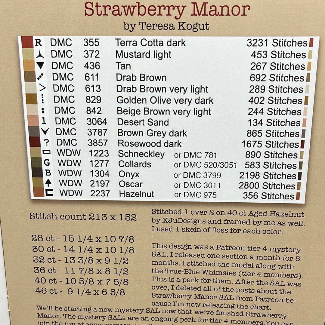 Pattern, CS, STRAWBERRY MANOR