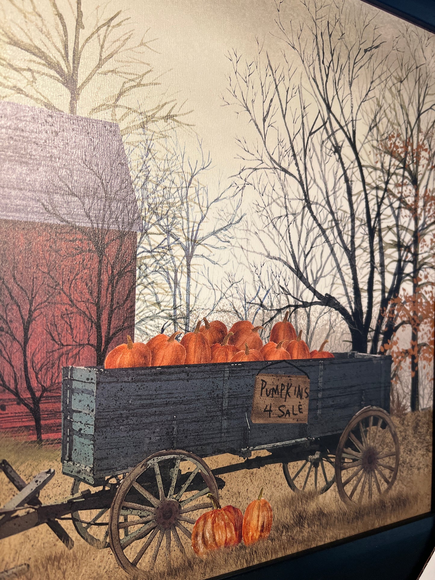 Framed Art, PUMPKIN WAGON