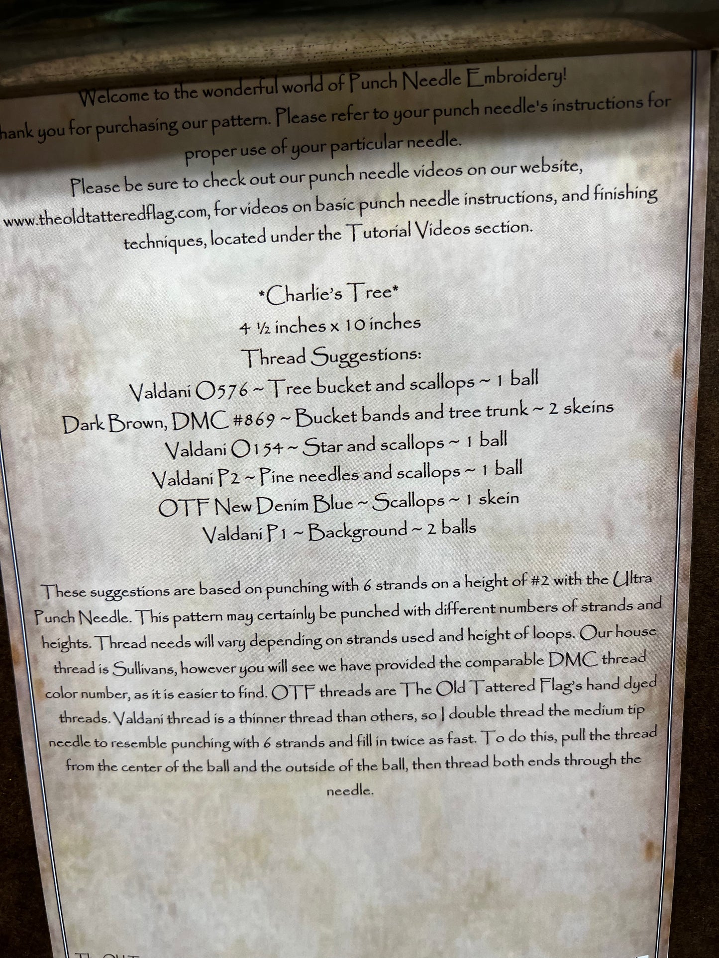 Pattern, CHARLIE’S TREE