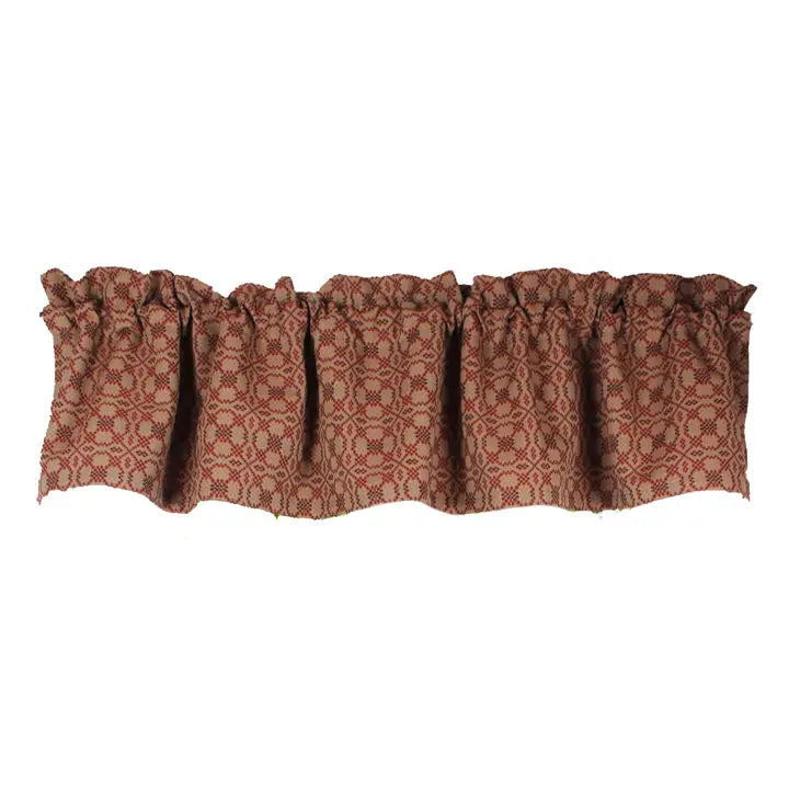 Valance, Lined, KENDALL JACQUARD
