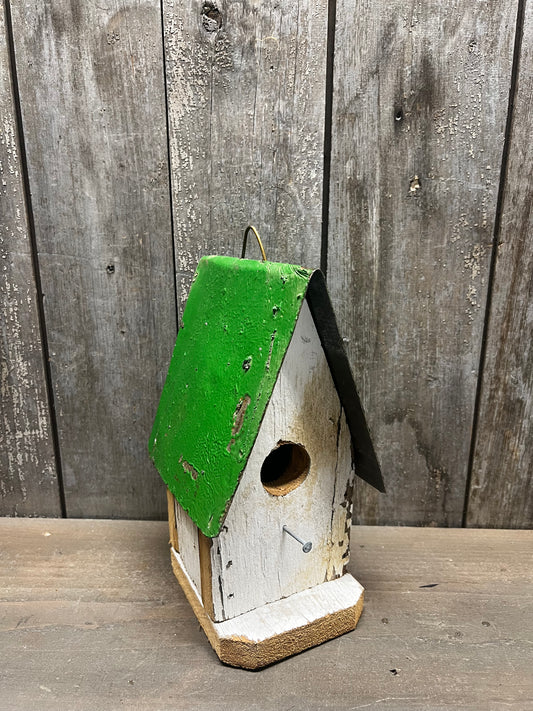 Birdhouse, Reclaimed, 9" GREEN ROOF