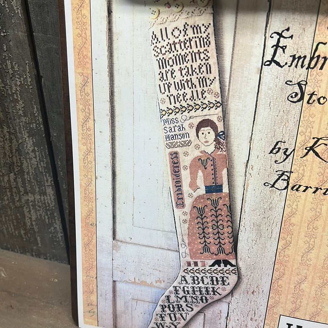Pattern, CS, EMBROIDERESS STOCKING