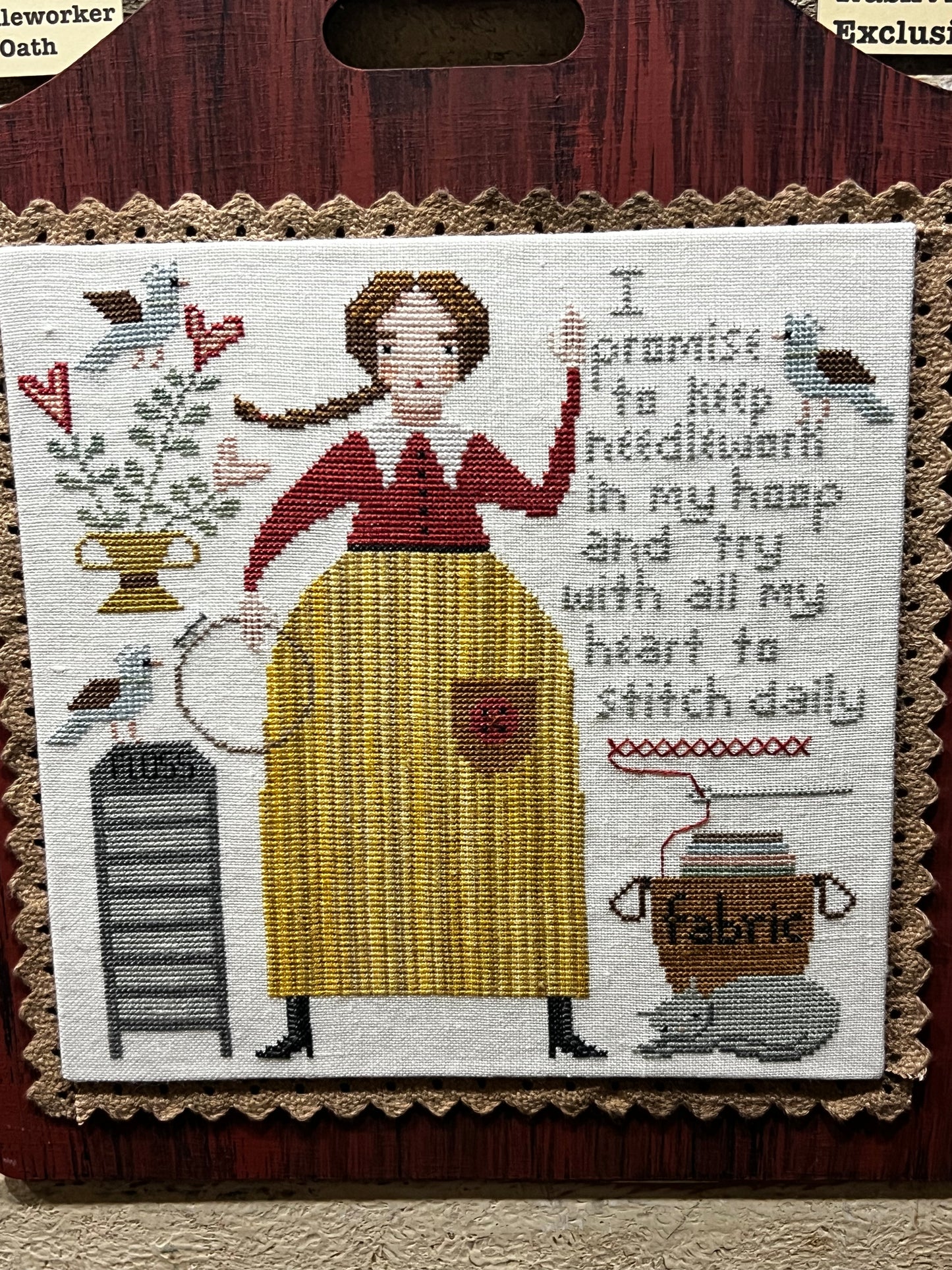 Pattern, CS, NEEDLEWORKER’S OATH