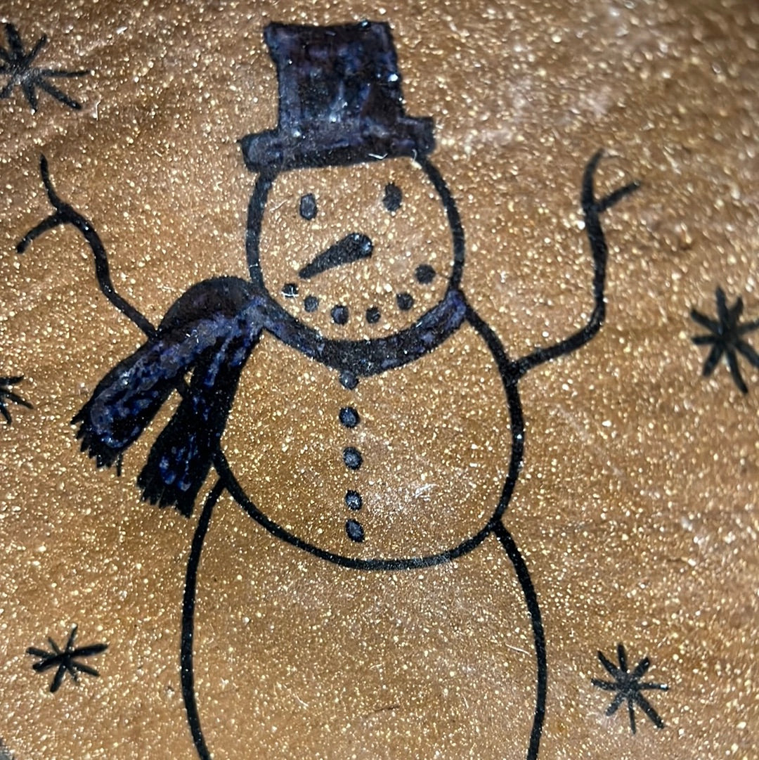 Plate, Small, SNOWMAN W/ TWIGS