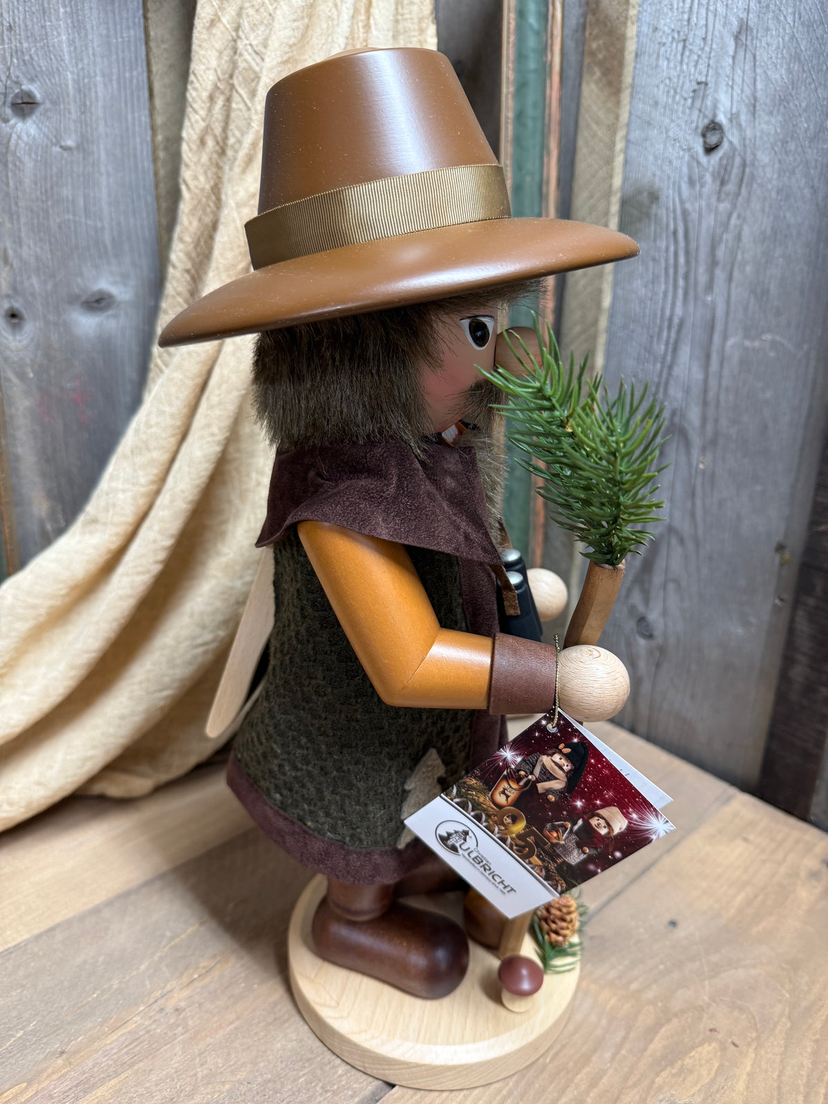 WOODSMAN/FAWN, NATURAL 15.5” Nutcracker