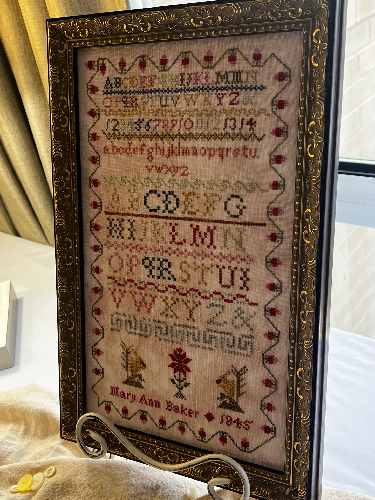 Pattern, CS, MARY ANN BAKER 1845