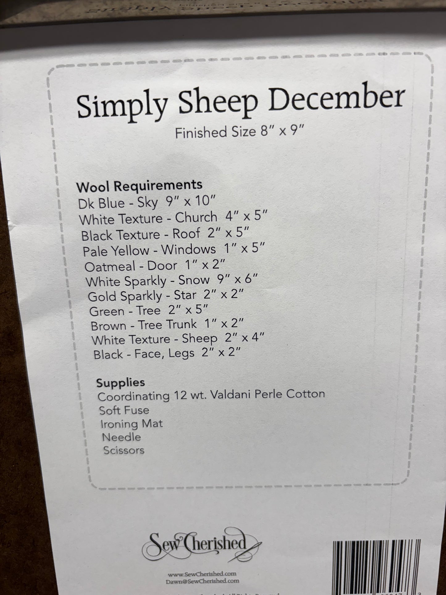 Pattern, WA, SIMPLY SHEEP DECEMBER