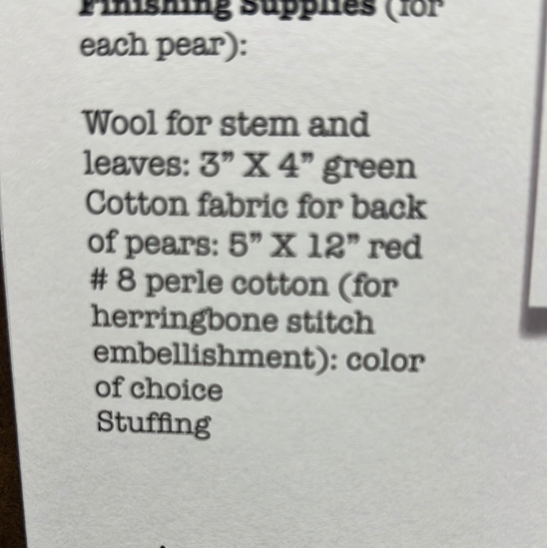 Pattern, CS, REDWORK PEARS