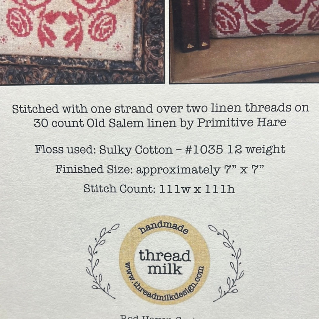 Pattern, CS, Red Haven #5, ROSE COVERLET