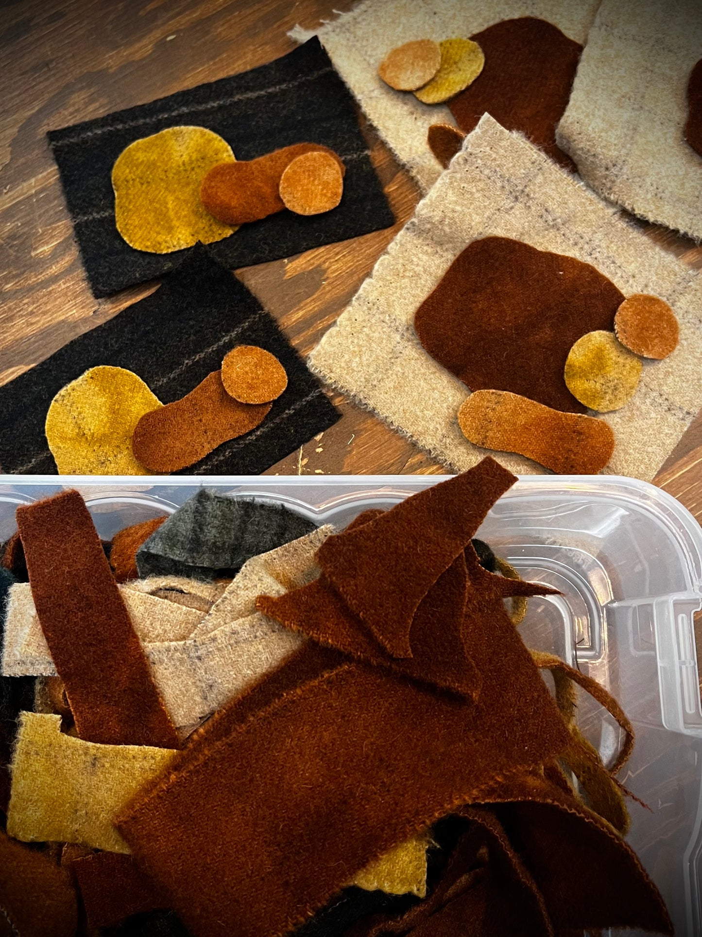 Pillow, Wool, PUMPKINS & BUTTONS