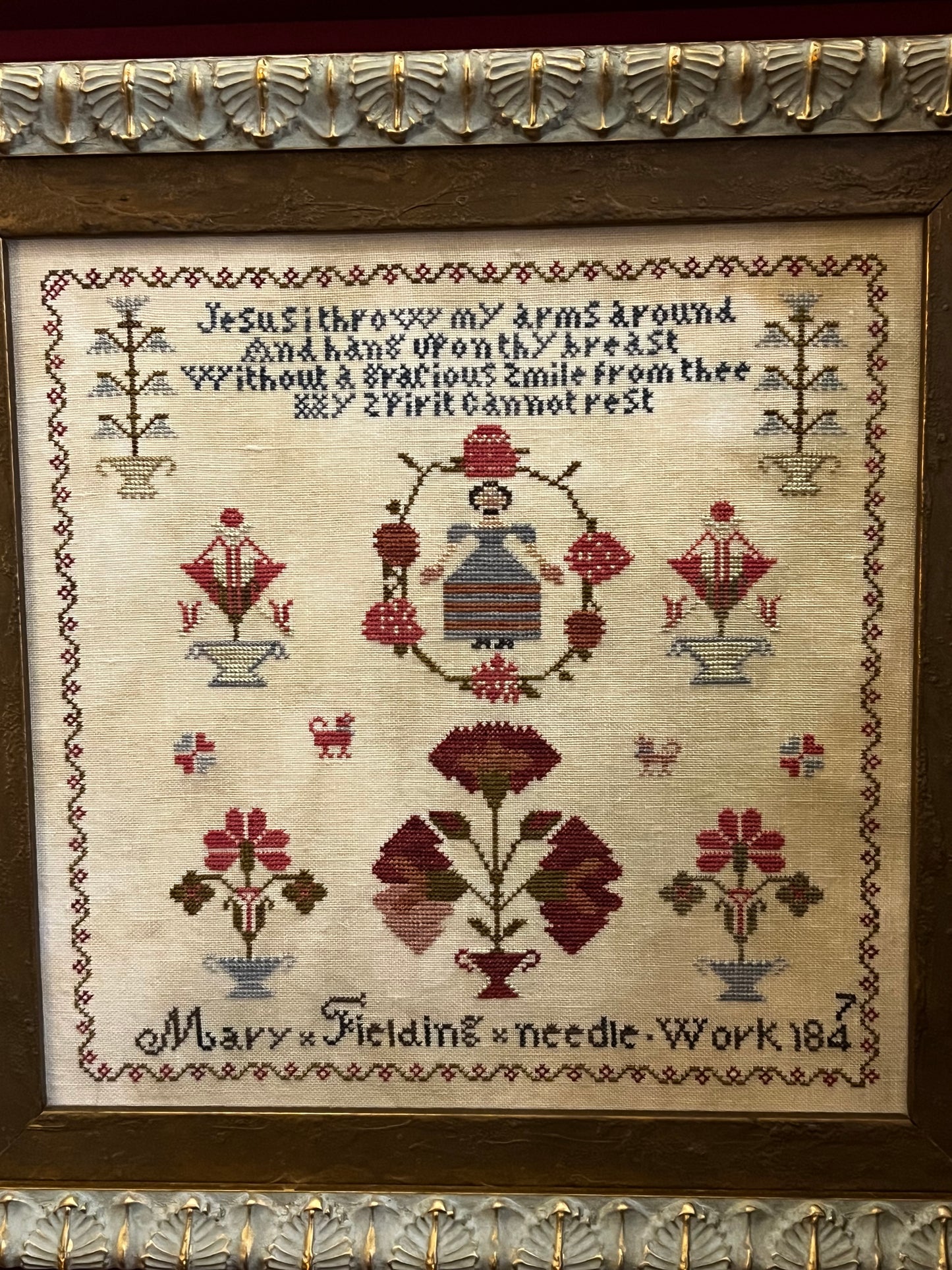 Pattern, CS, Red Haven #6, MARY FIELDING'S SAMPLER