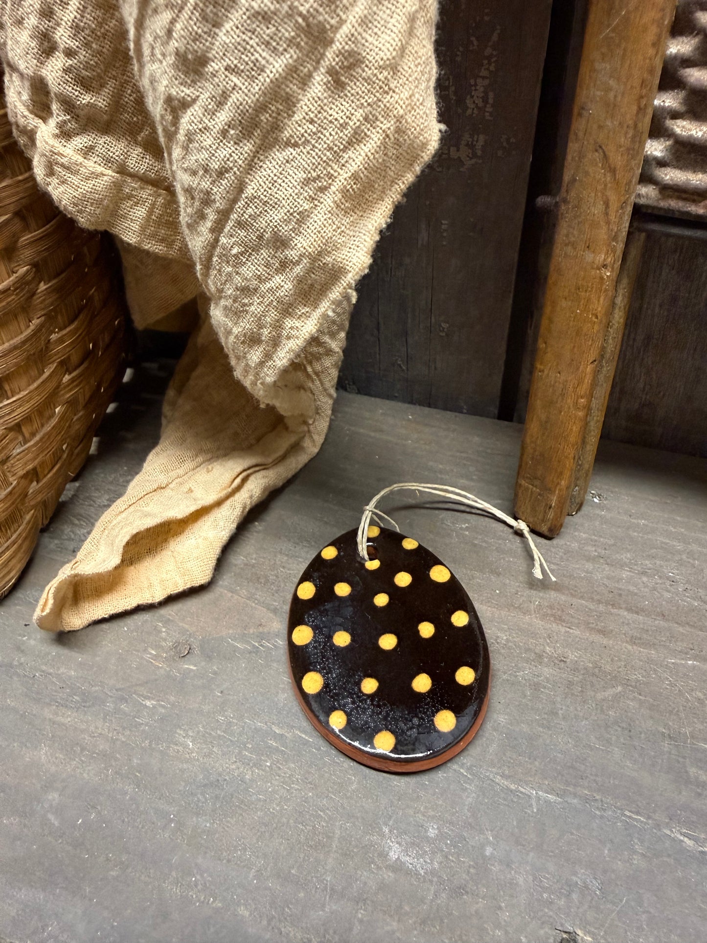 Ornament, Redware, CHOCOLATE EGG