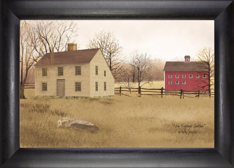 Framed Art, NEW ENGLAND SALTBOX