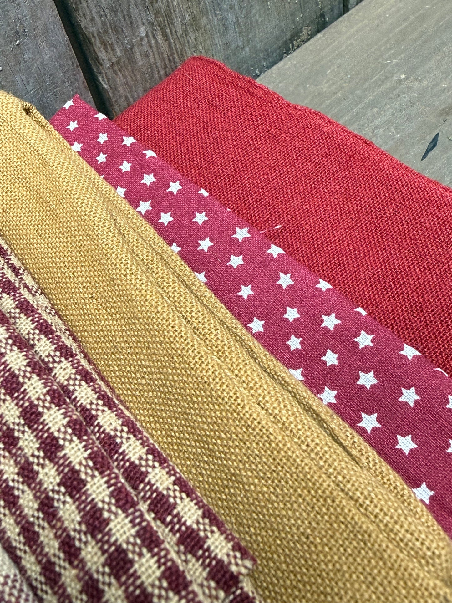 BUNDLE, Homespun Fabric, Assorted