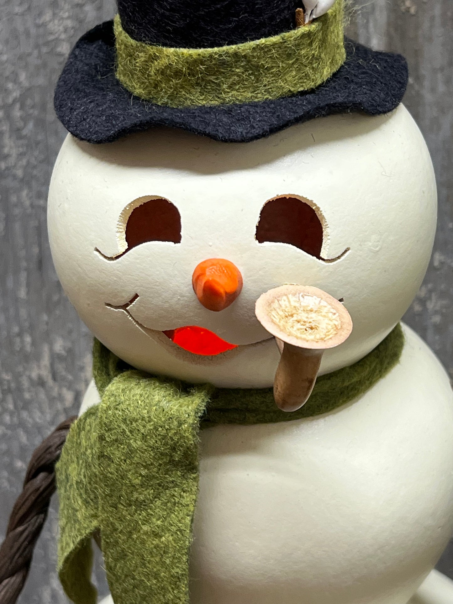 Snowman with Arms, Luminary, MEADOWBROOKE