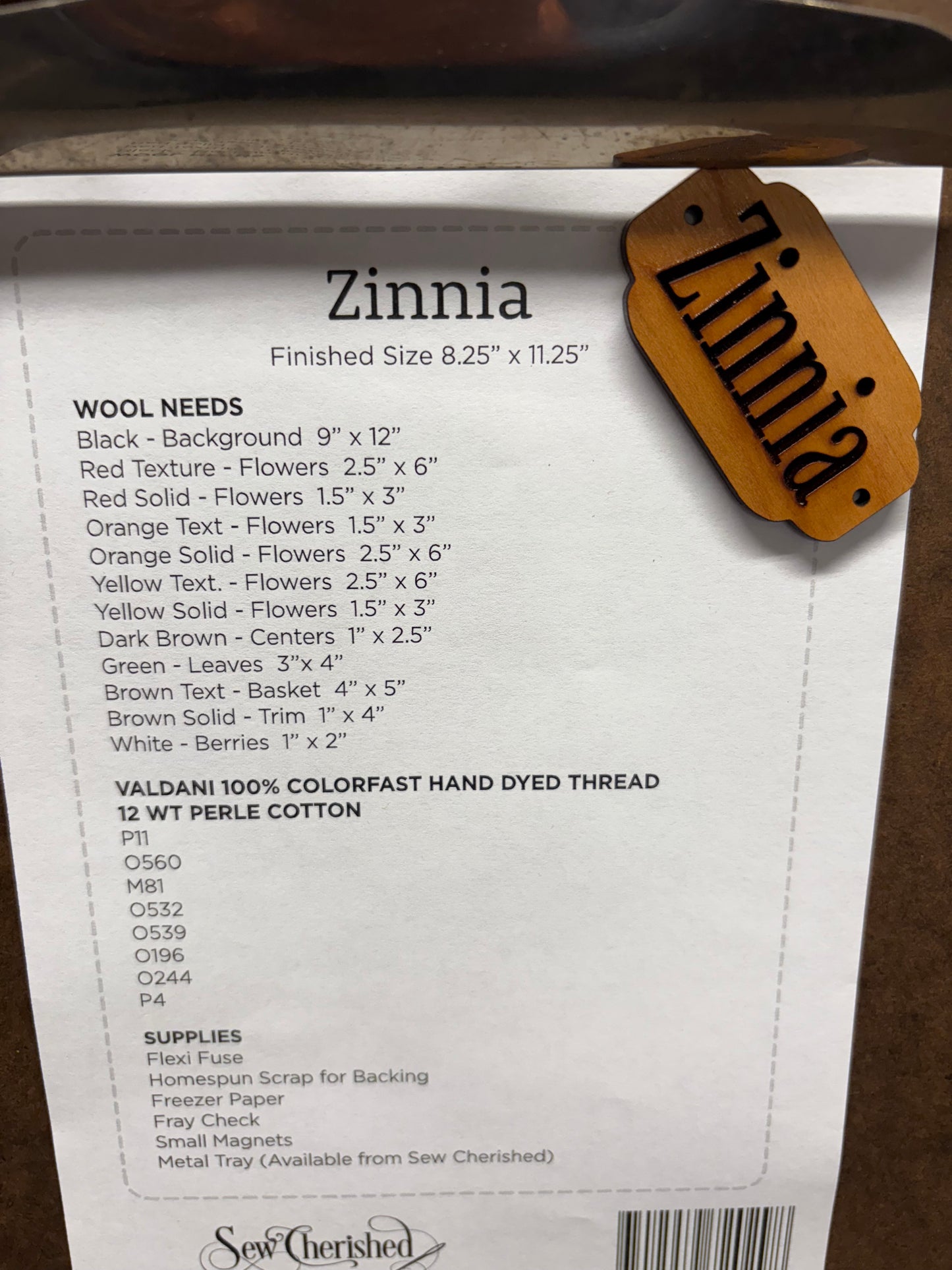 Pattern, WA, Zinnia