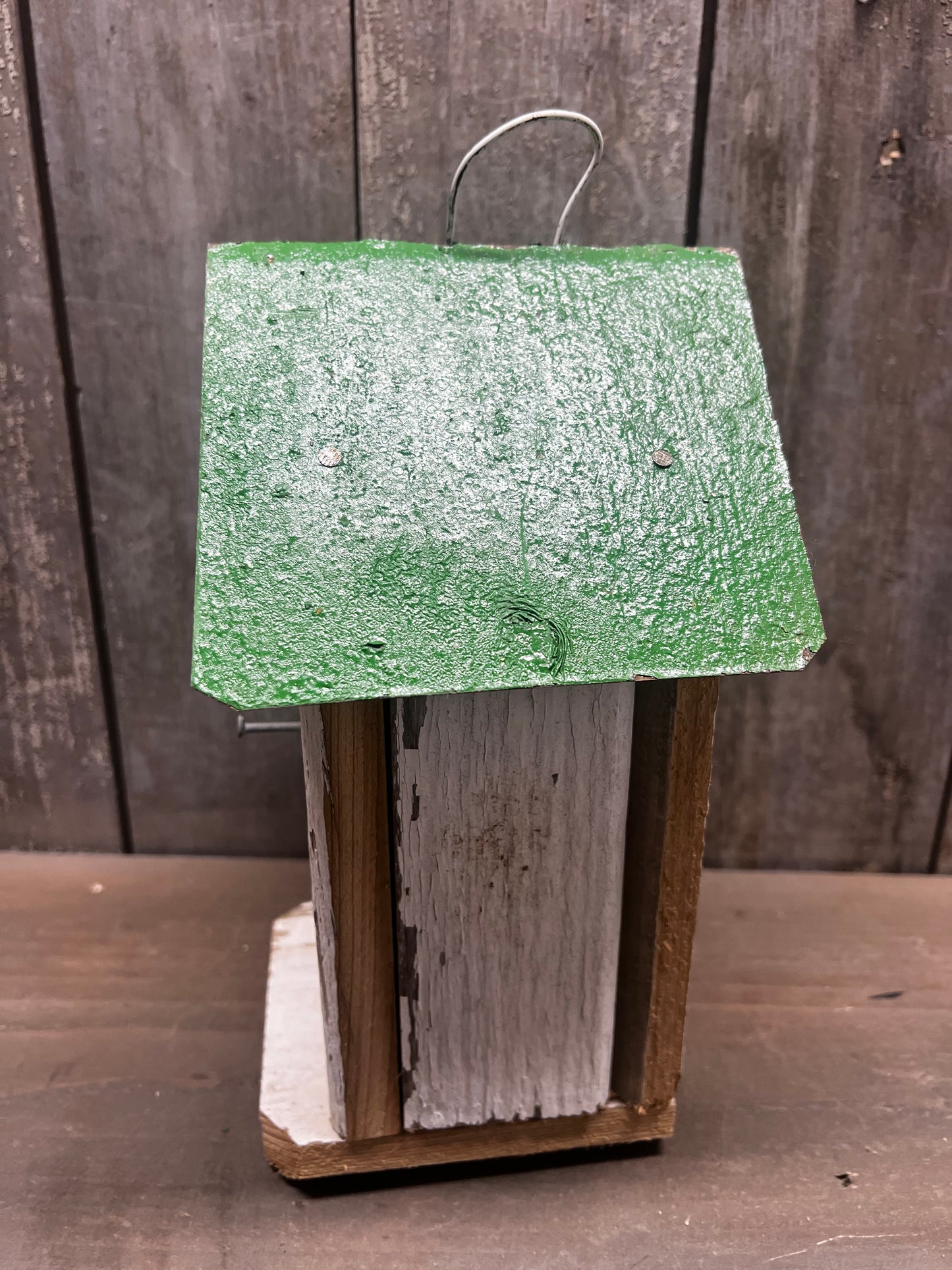 Birdhouse, Reclaimed, 10" GREEN ROOF