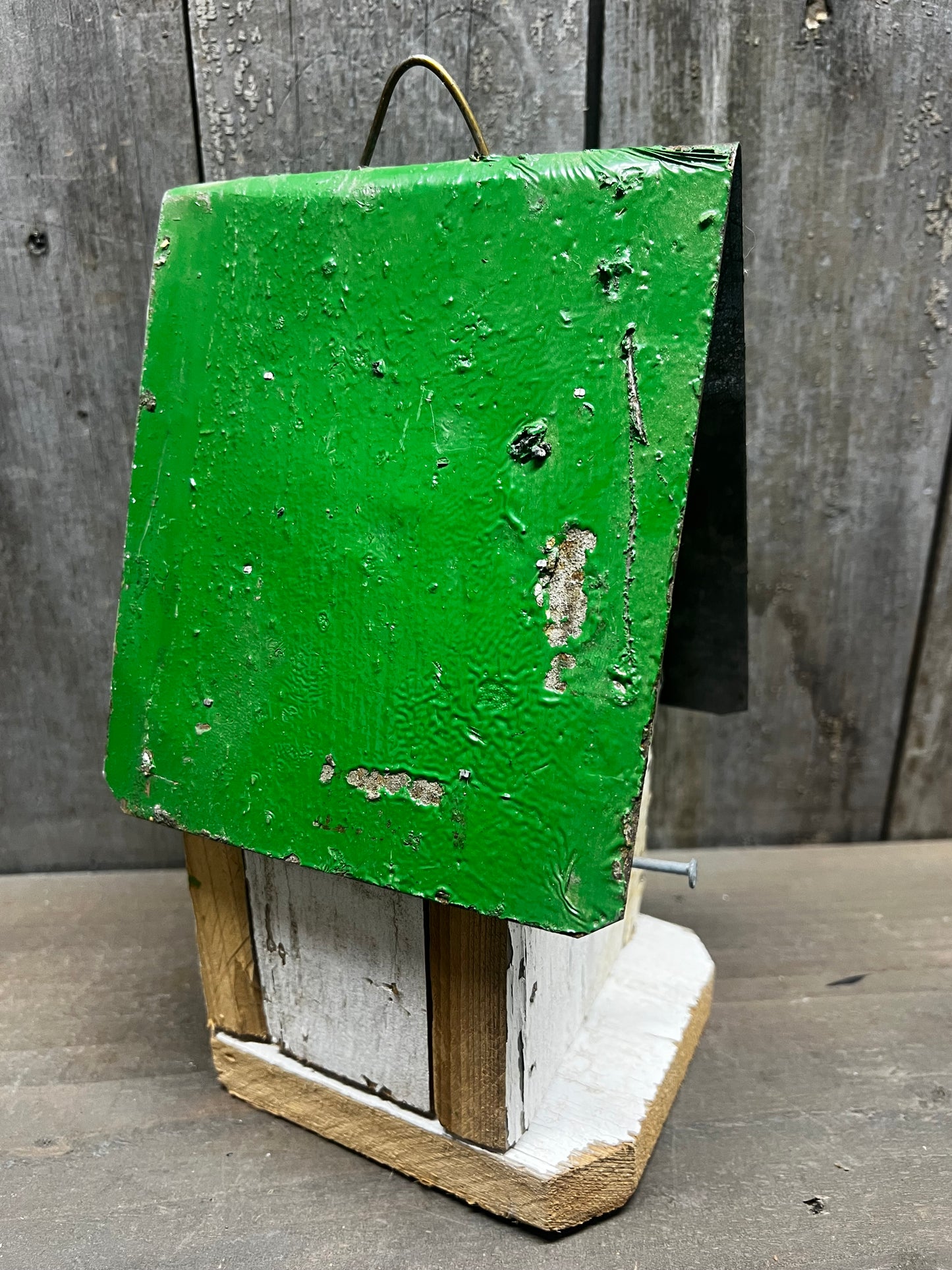 Birdhouse, Reclaimed, 9" GREEN ROOF