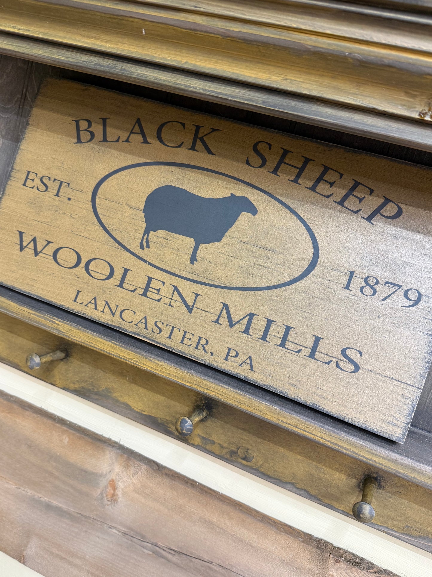 Sign, 9x18, BLACK SHEEP WOOLEN MILLS