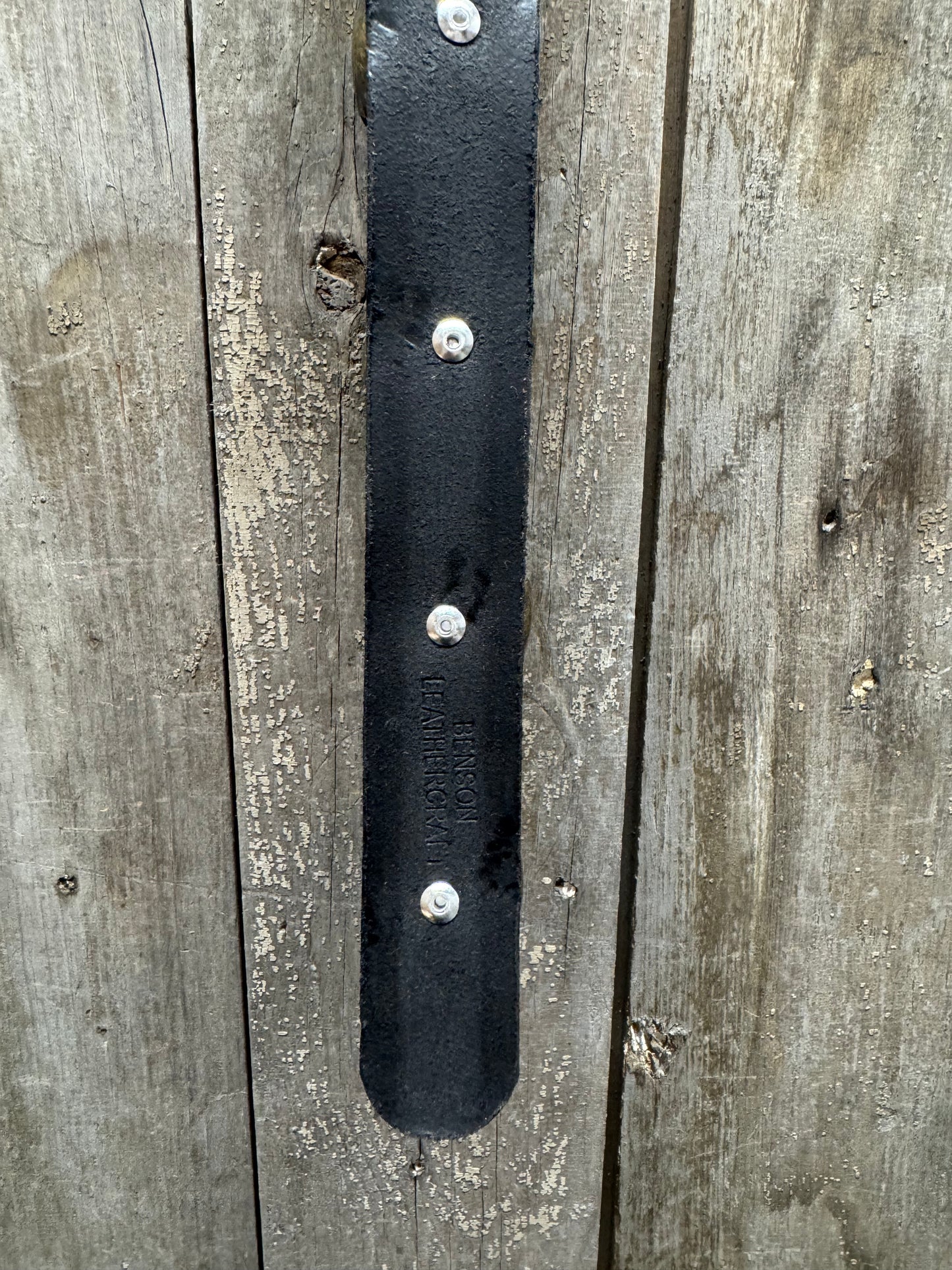 7 Bell Strap, BLACK/ANTIQUE BRASS