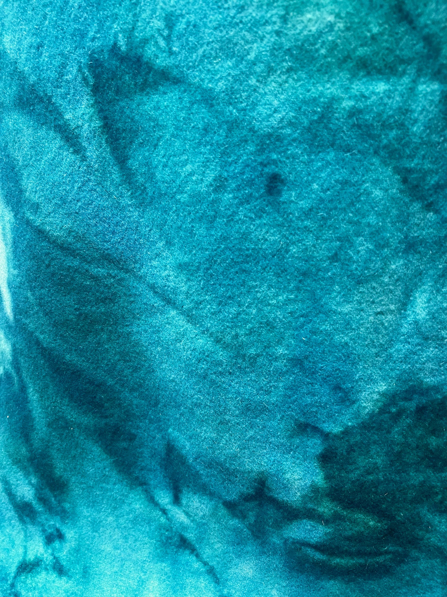 Hand Dyed Wool, Fat Quarter, OCEAN WAVES
