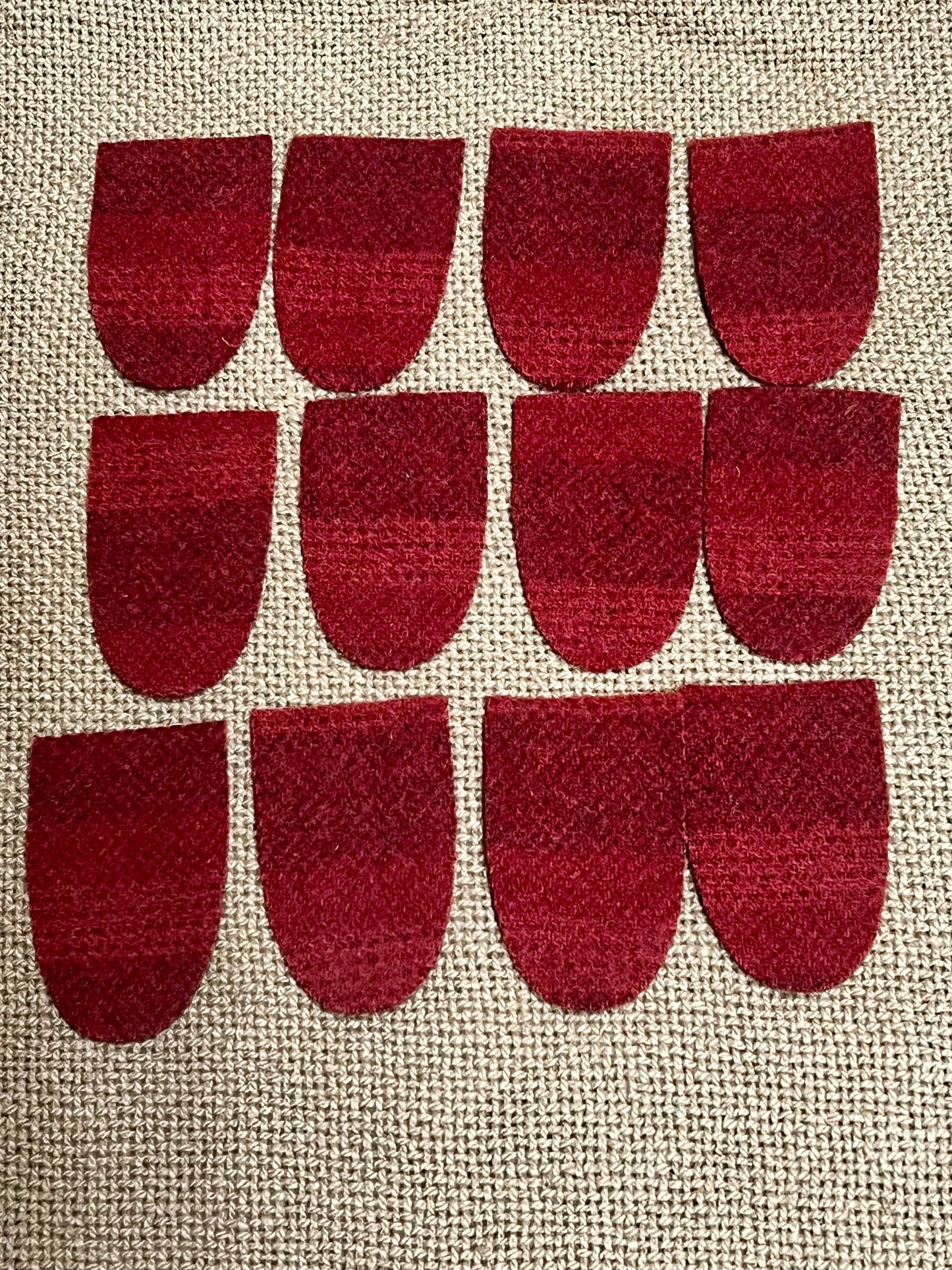 WOOL TABS, Medium, 2.5” x 1.5" Assorted Colors