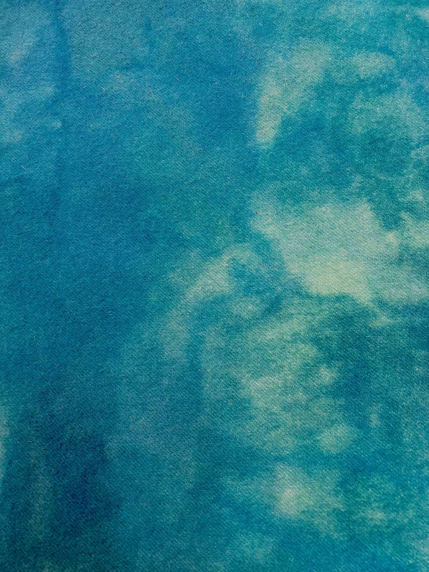 Hand Dyed Wool, Fat Quarter, BLUE CURAÇAO