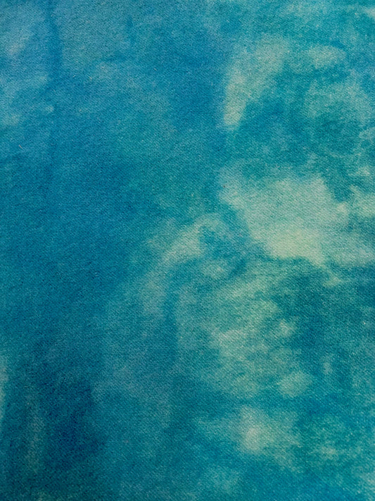 Hand Dyed Wool, BLUE CURAÇAO