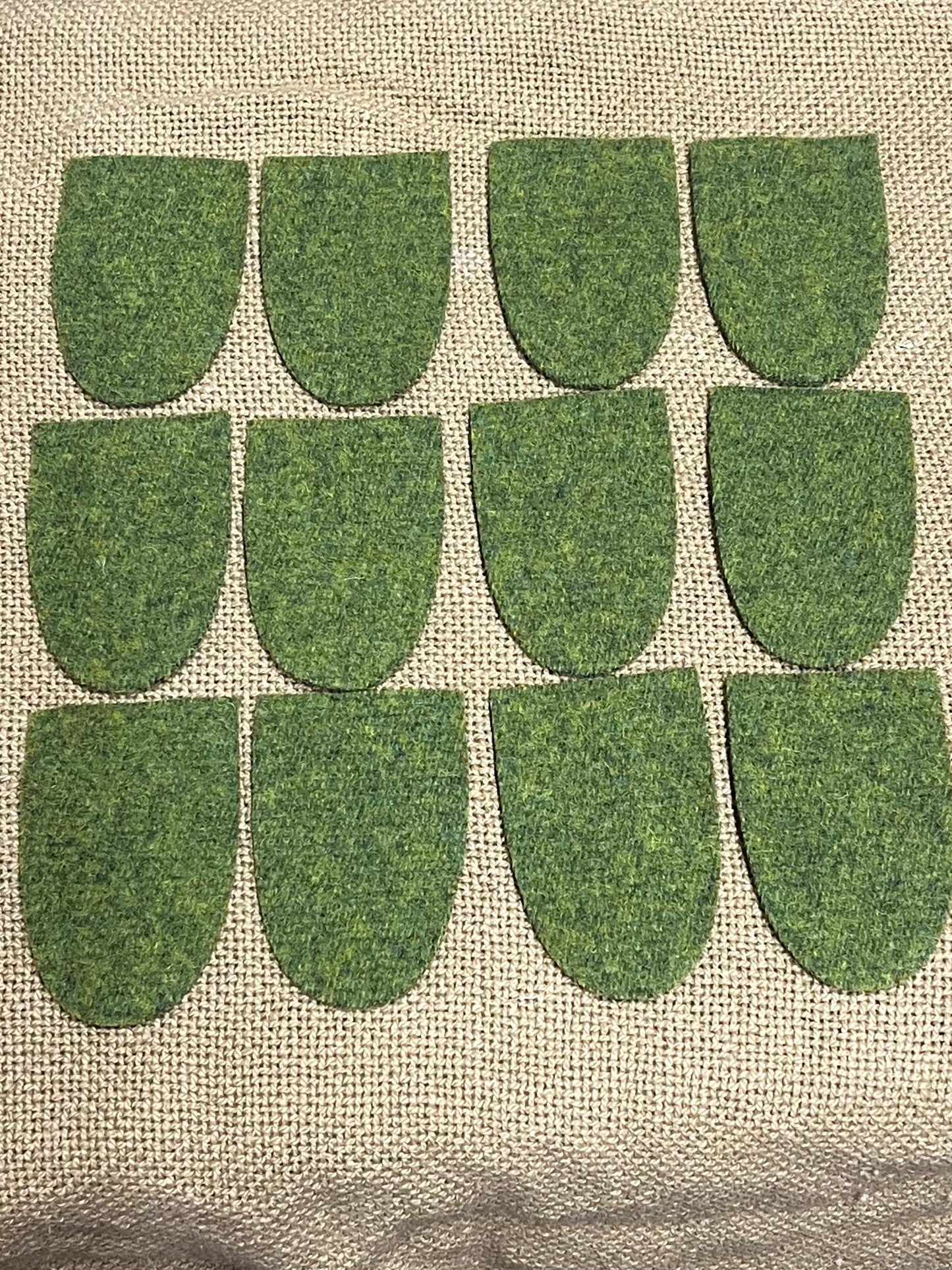WOOL TABS, Large, 3"x 2”, Assorted Colors