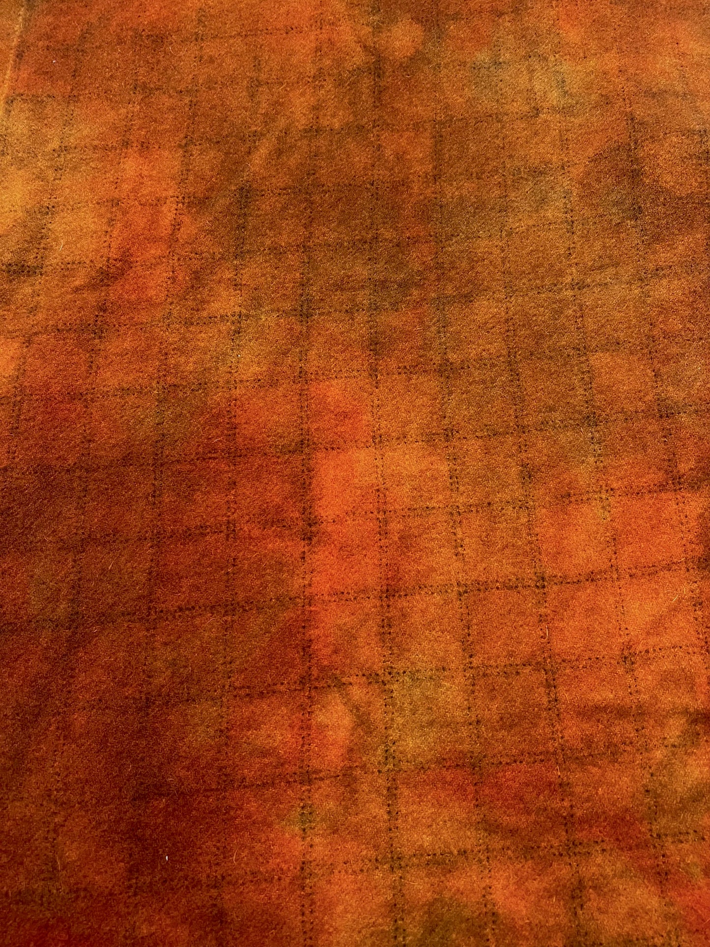Hand Dyed Wool, 1/2 Yard, PUMPKIN PATCH