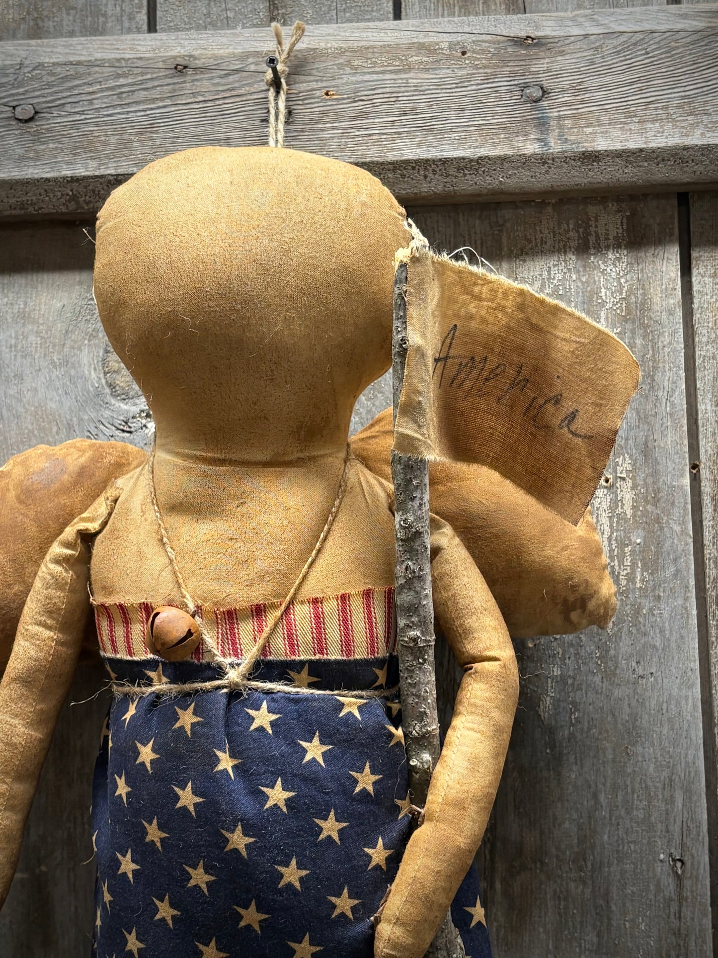 LIBERTY, 24", Angel w/ FLAG