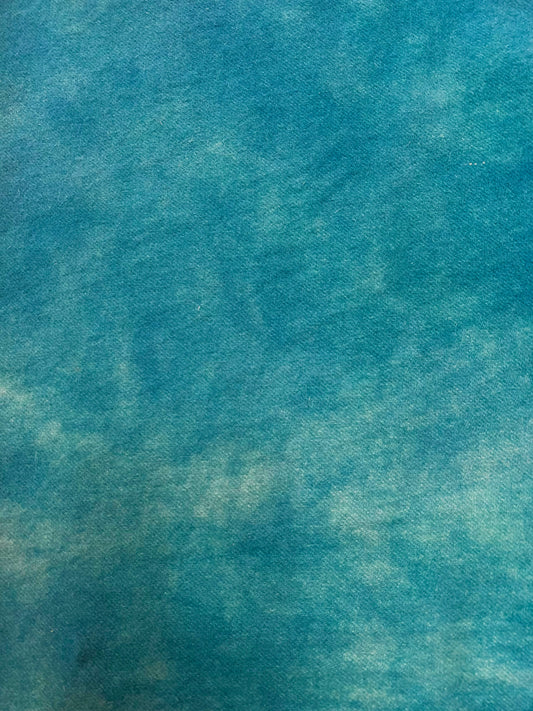 Hand Dyed Wool, 14” x 56”, BLUE CURAÇAO