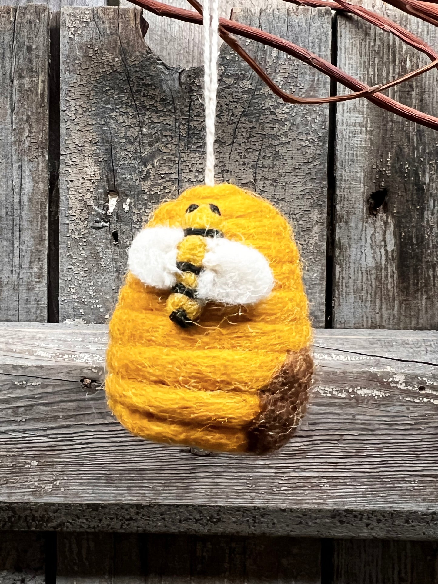 Ornament, Felt Mini, BEE HOUSE