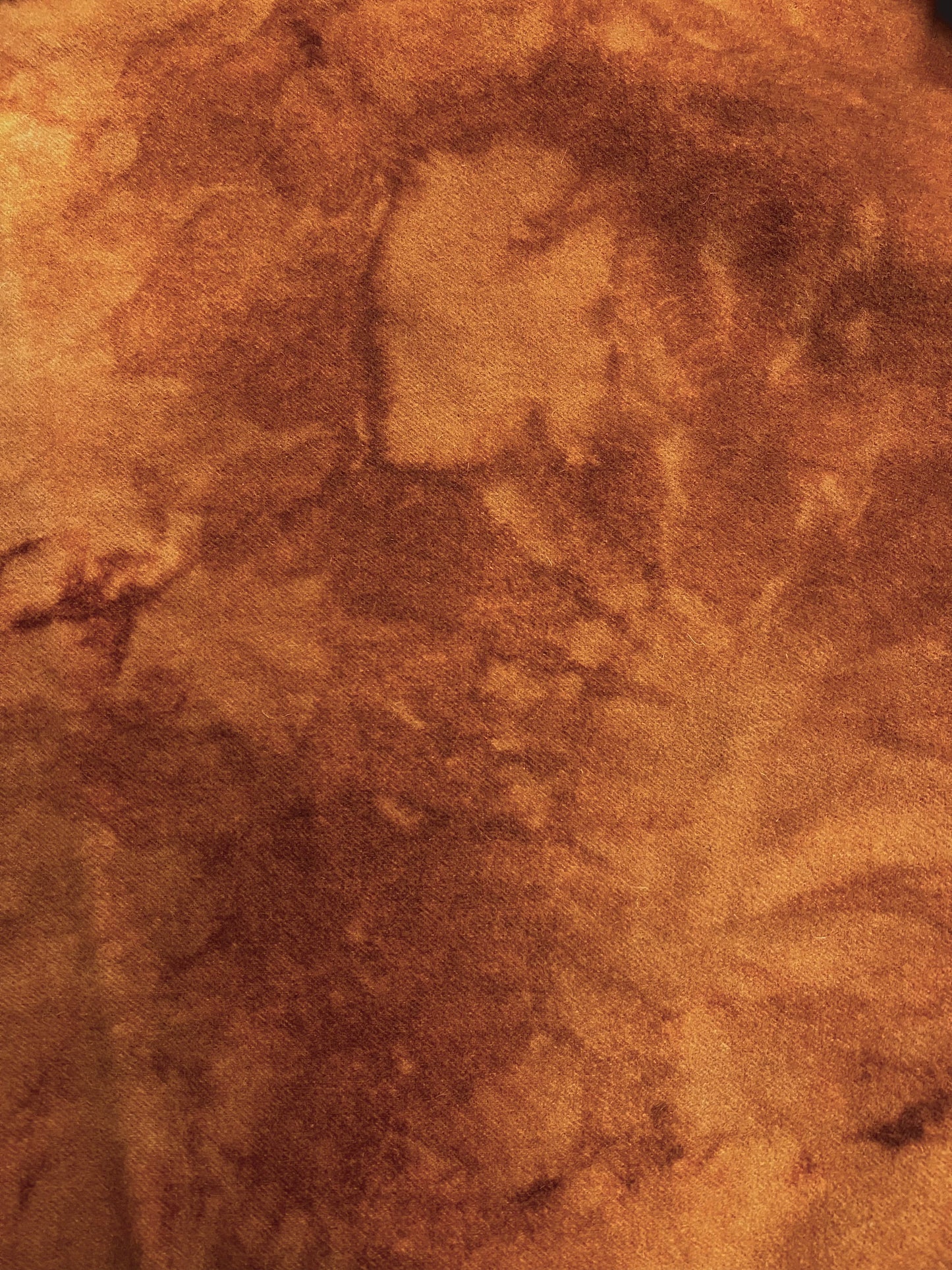 Hand Dyed Wool, 1/2 Yard, REDWARE PLATE