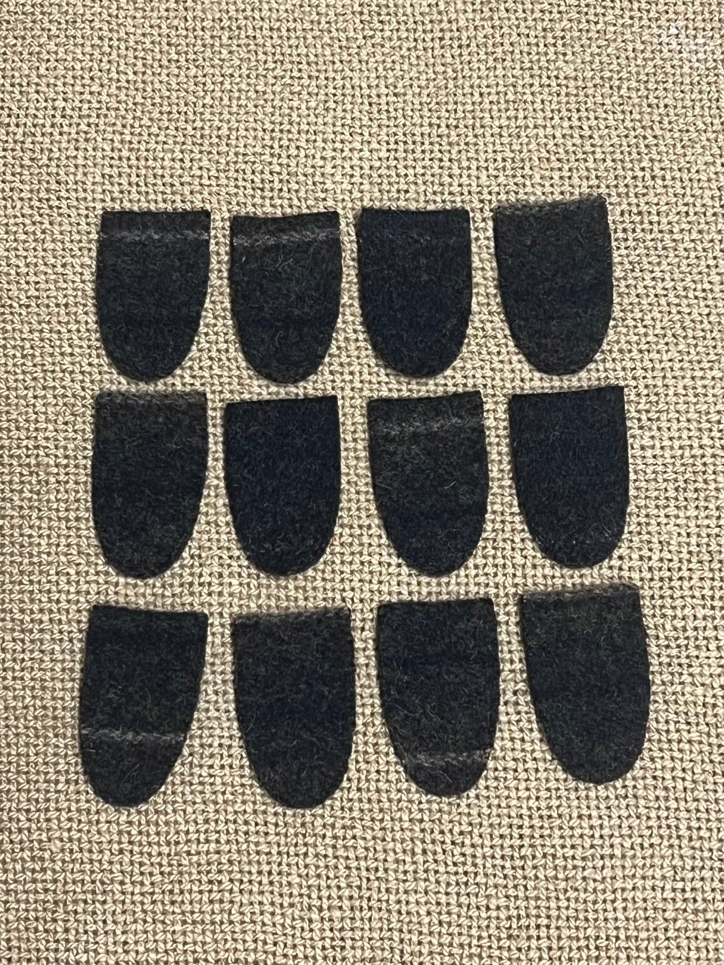 WOOL TABS, Medium, 2.5” x 1.5" Assorted Colors