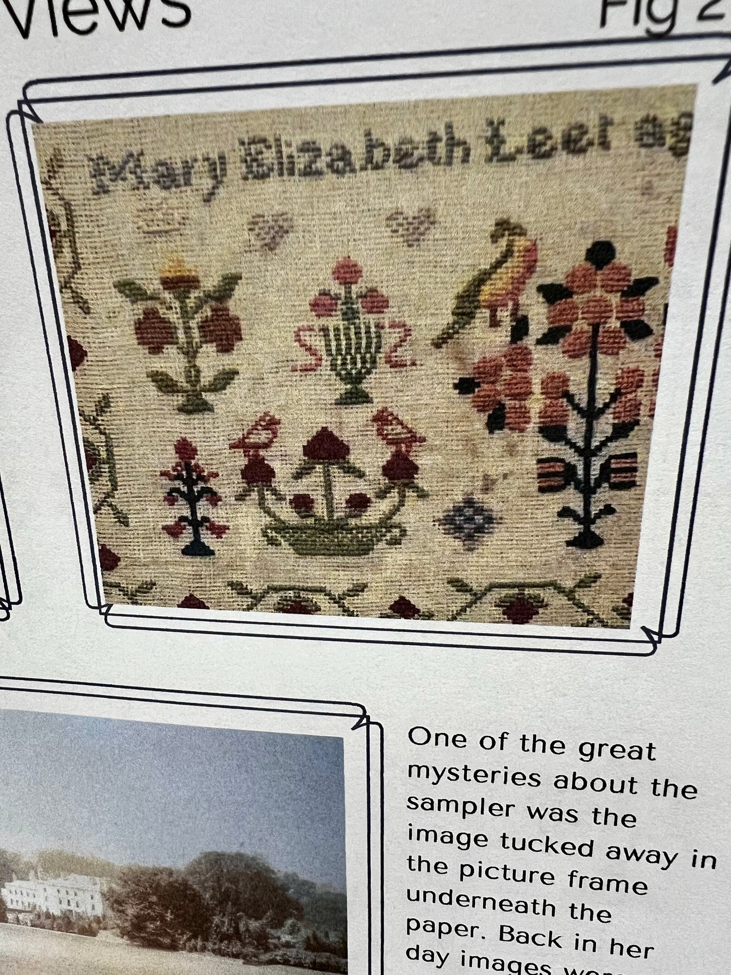 Pattern, MARY ELIZABETH LEET 1865 SAMPLER