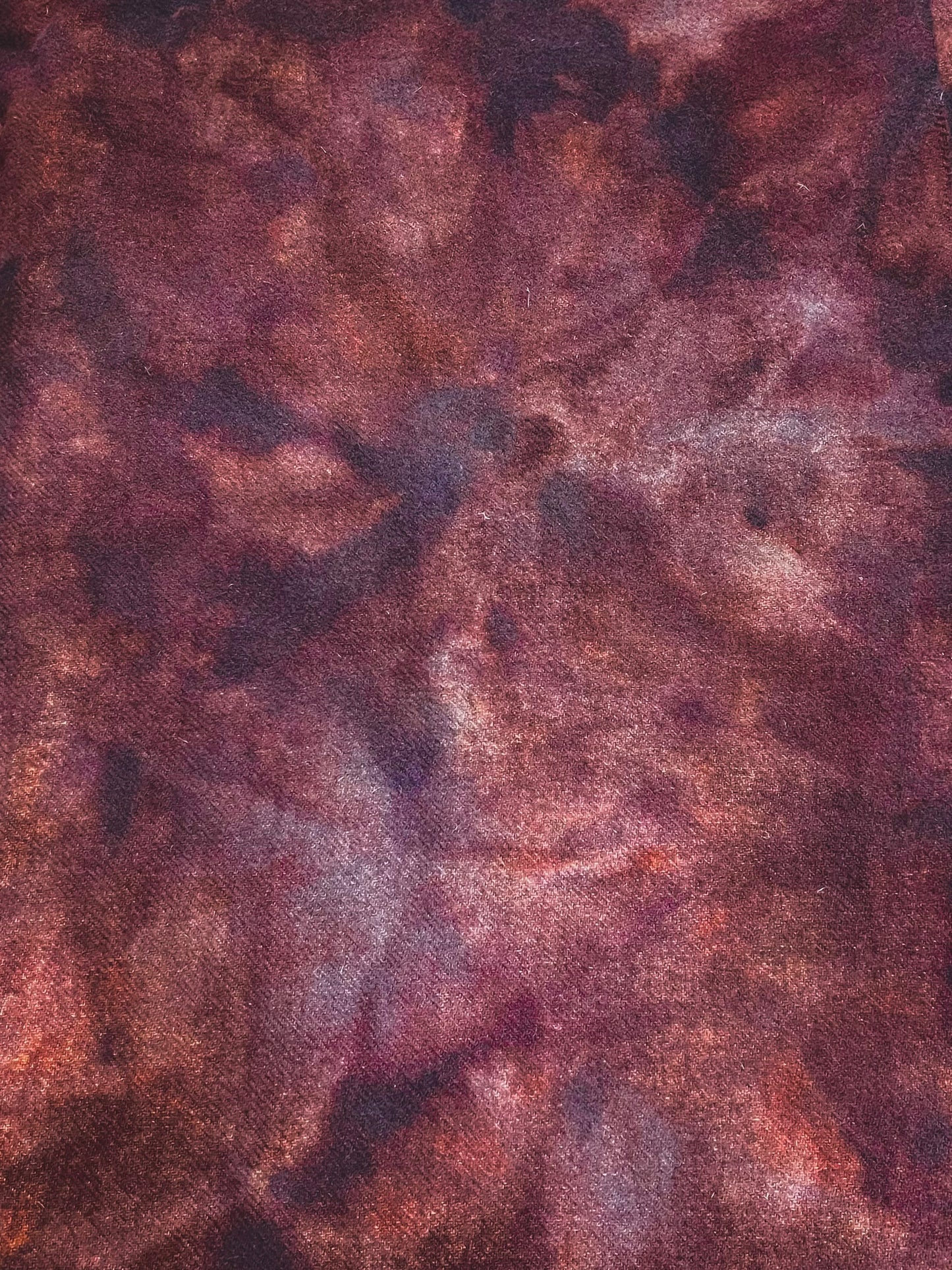 Hand Dyed Wool, 1/2 Yard, CRANBERRY MUFFIN